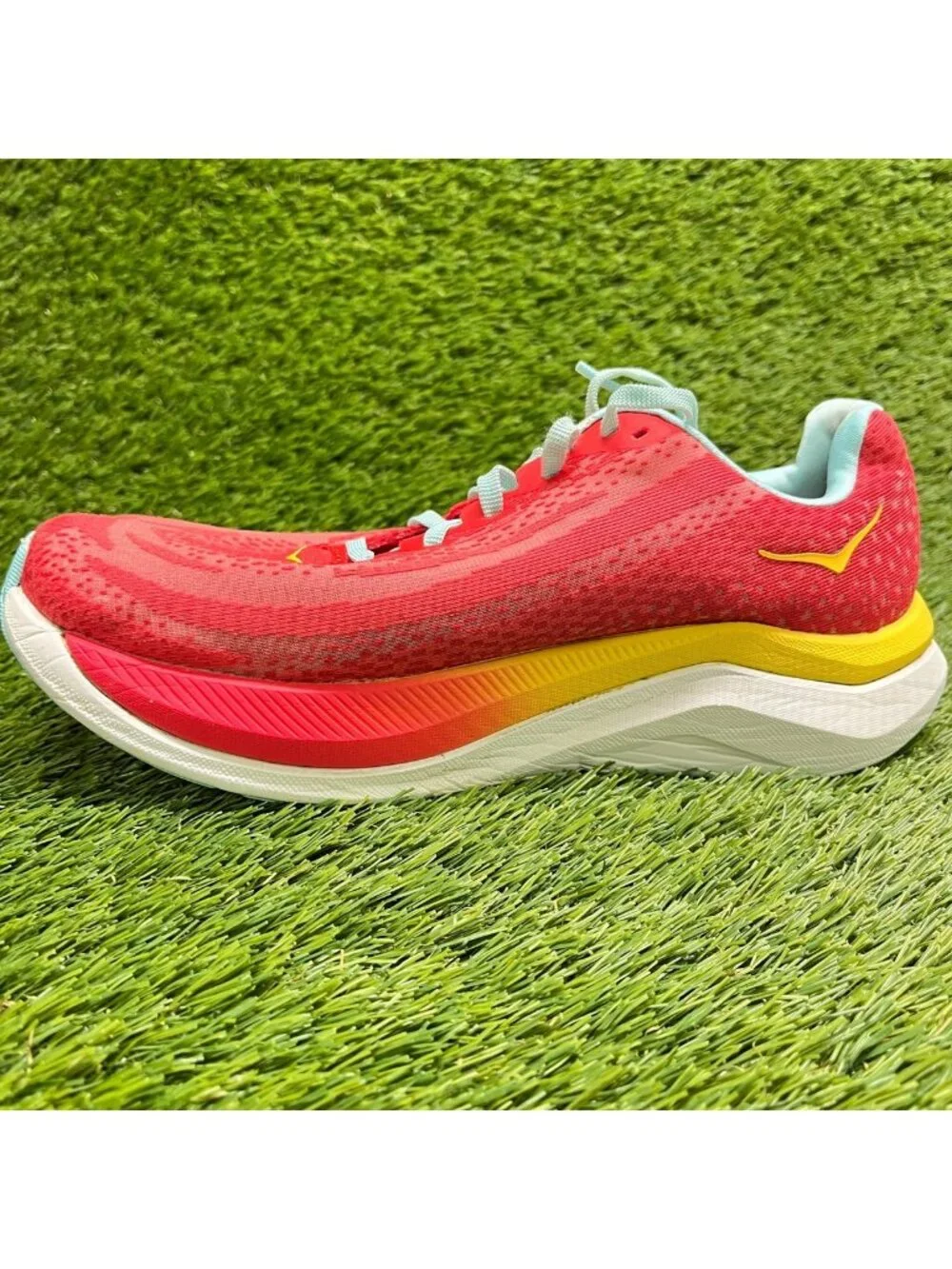 Hoka One One Mach X Cerise Cloudless Red Womens Size 8.5 Running Shoes Sneakers - Picture 3 of 12